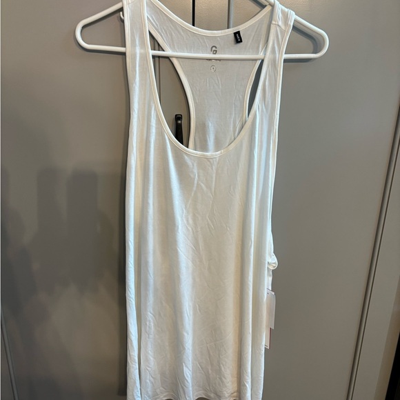 NWT Good American White Sleeveless racerback Women's Top sz 6 - Picture 1 of 5